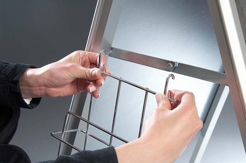 Folderrek voor A-bord A4-formaat rek